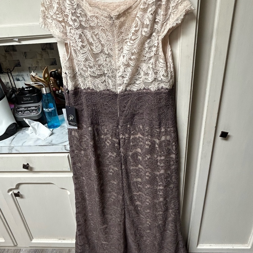 Adriana Pappell beautiful long lace gown. New with tags. It’s floor length on me - Picture 2 of 5